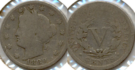 1889 Liberty Head Nickel AG-3 b