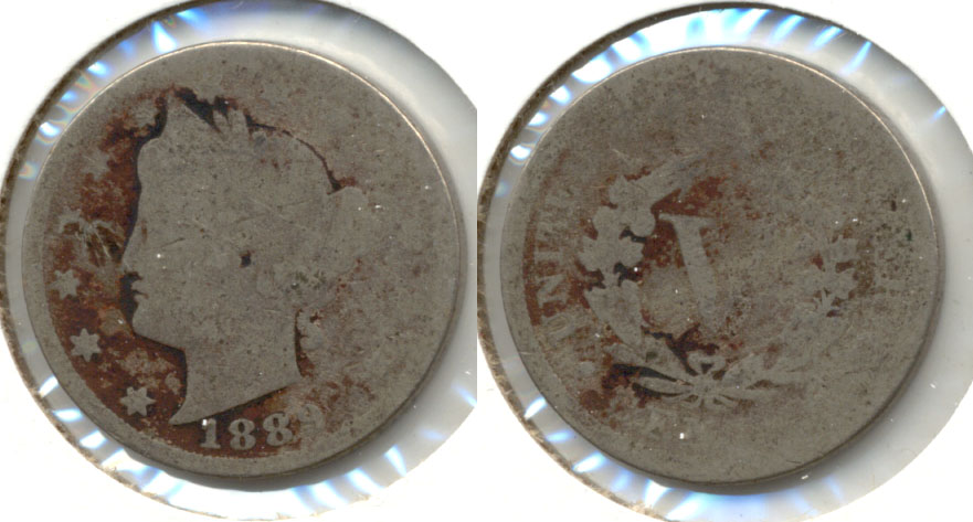 1889 Liberty Head Nickel Fair-2 g