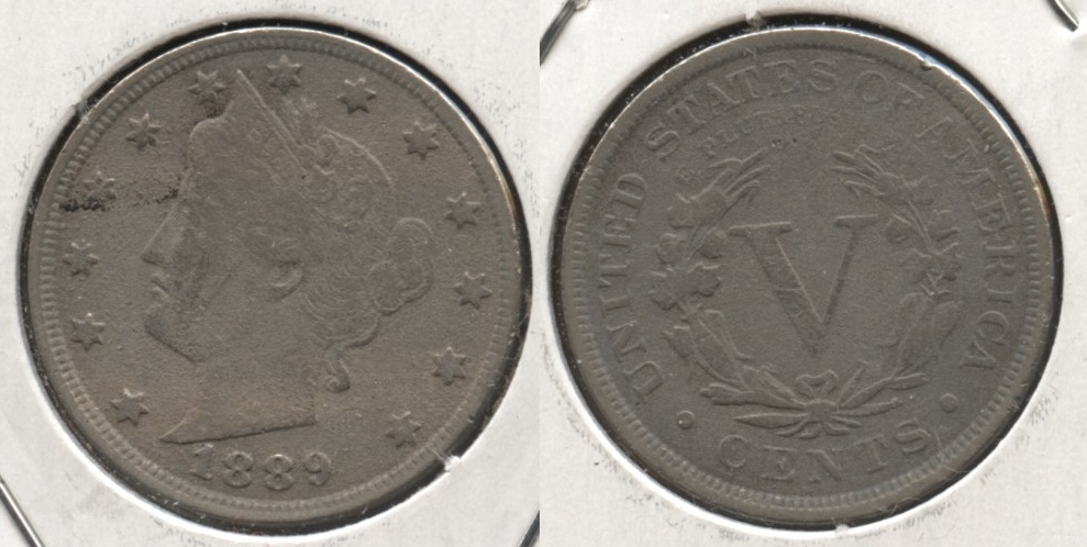 1889 Liberty Head Nickel VG-8 #a Porous