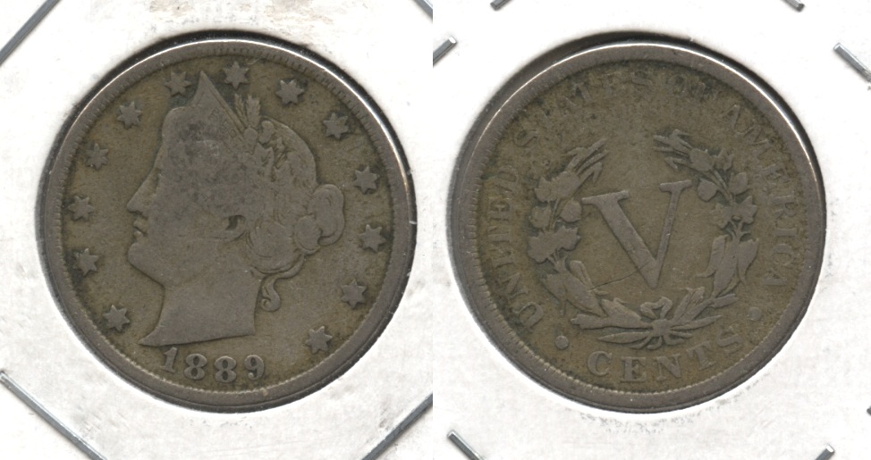 1889 Liberty Head Nickel VG-8 #d