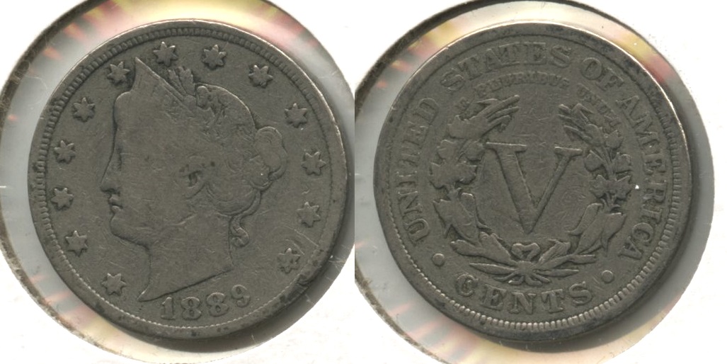 1889 Liberty Head Nickel VG-8 #k