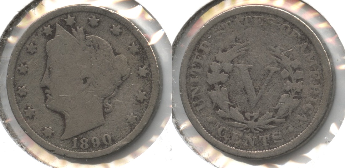 1890 Liberty Head Nickel Good-4 #i