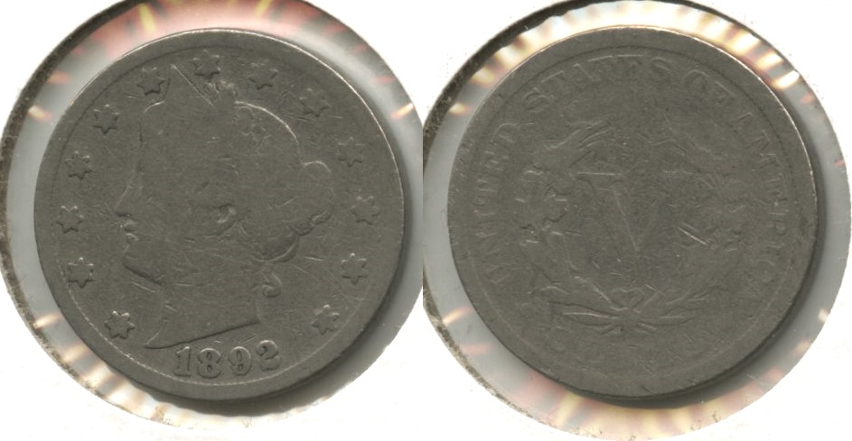 1892 Liberty Head Nickel AG-3 #a