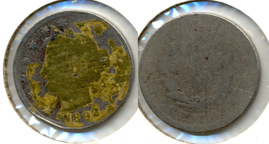1892 Liberty Head Nickel AG-3 e Obverse Gold
