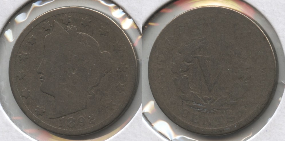 1892 Liberty Head Nickel AG-3 #k