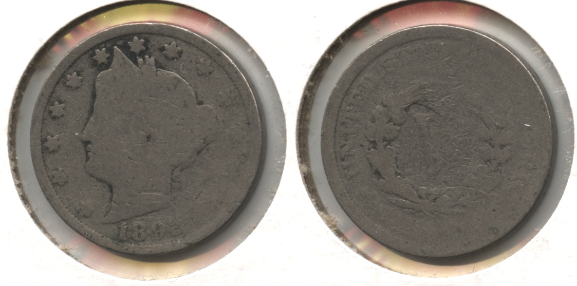 1892 Liberty Head Nickel AG-3 #p