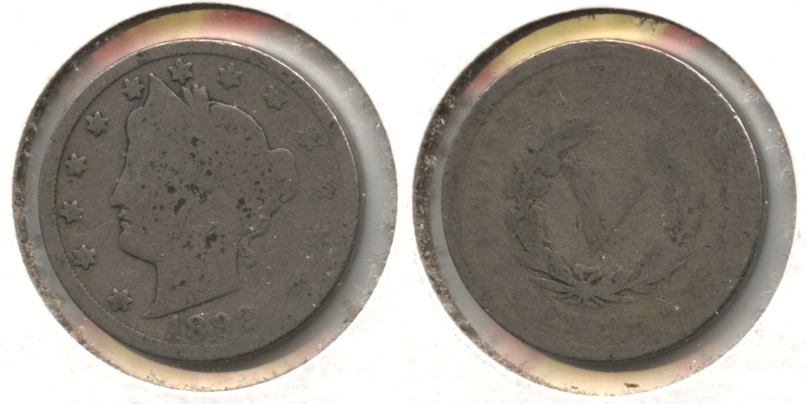1892 Liberty Head Nickel AG-3 #t