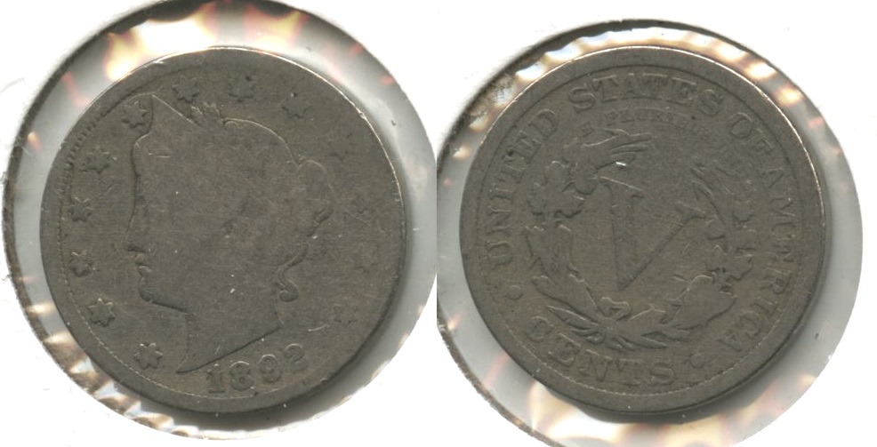 1892 Liberty Head Nickel AG-3 #w