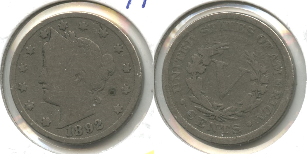 1892 Liberty Head Nickel AG-3 #x