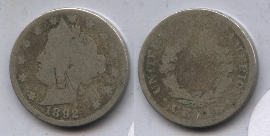 1892 Liberty Head Nickel Fair-2 #l