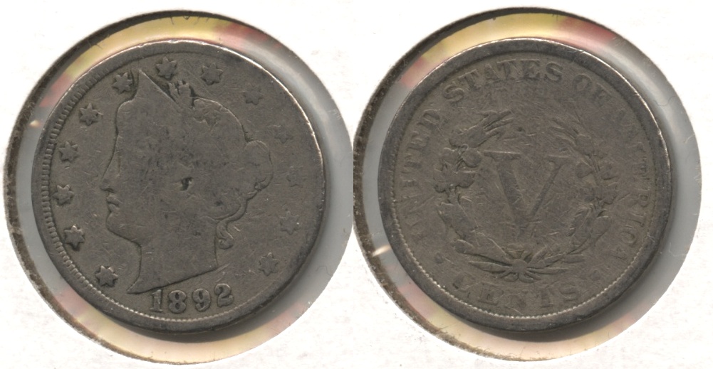 1892 Liberty Head Nickel Good-4 #ac