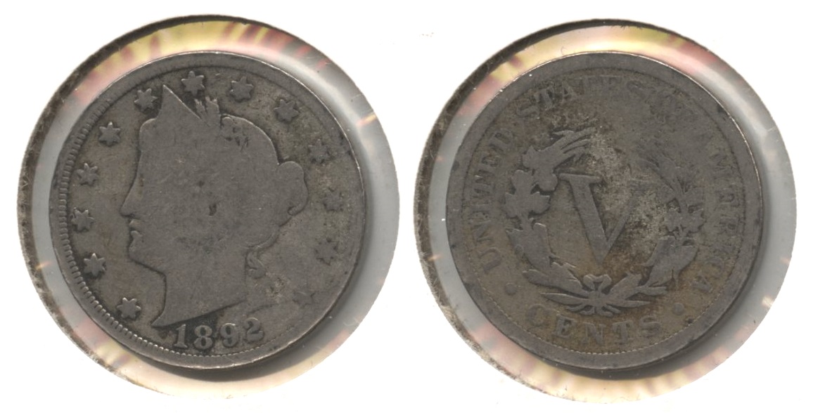 1892 Liberty Head Nickel Good-4 #ap
