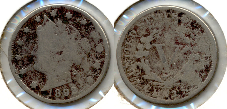 1892 Liberty Head Nickel Good-4 i Rough