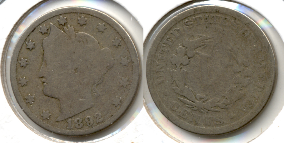 1892 Liberty Head Nickel Good-4 u