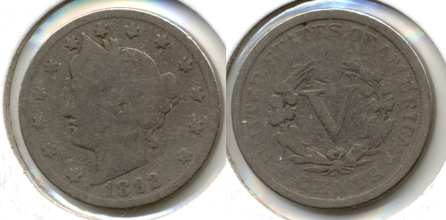 1892 Liberty Head Nickel Good-4 v