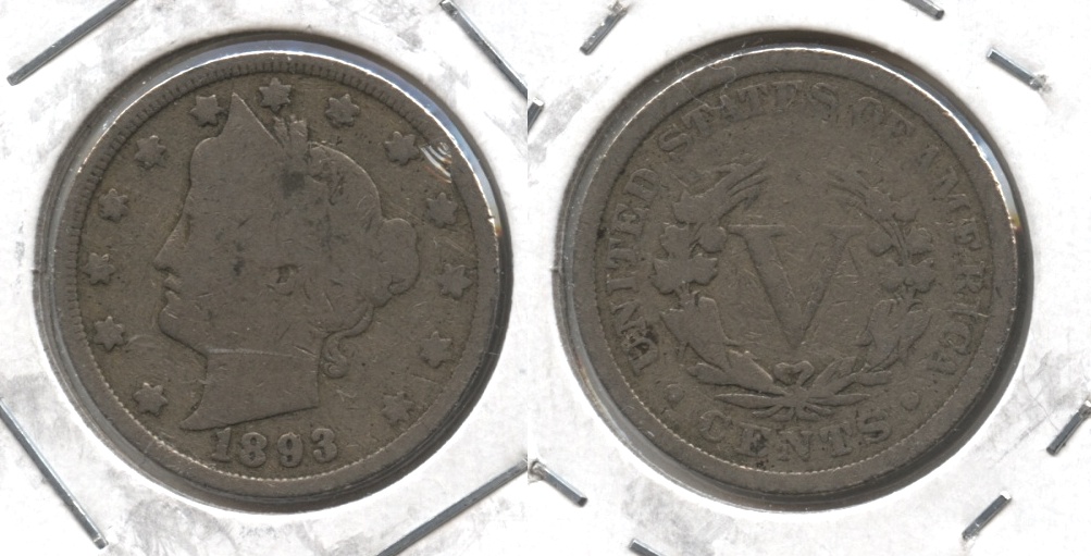 1893 Liberty Head Nickel Good-4 #ad