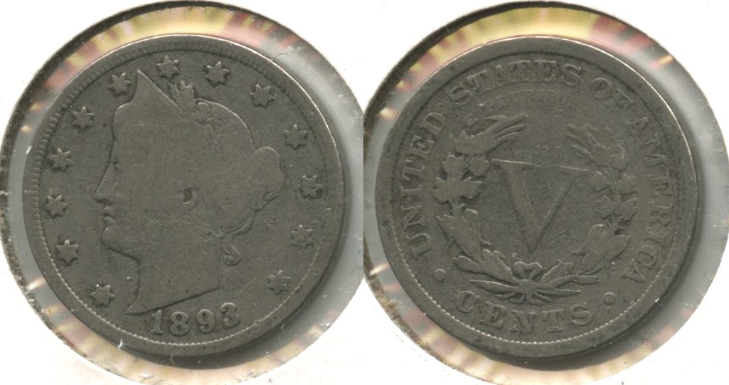 1893 Liberty Head Nickel Good-4 #an