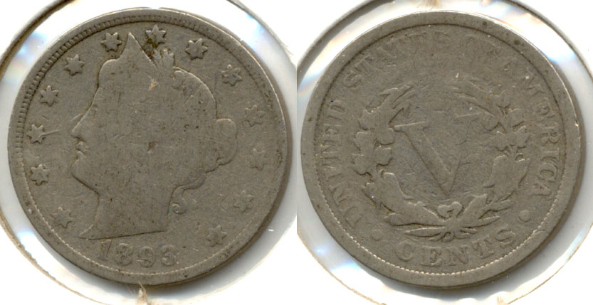 1893 Liberty Head Nickel Good-4 d