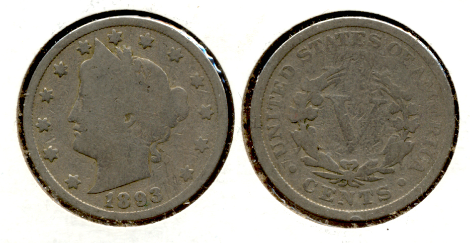 1893 Liberty Head Nickel Good-4 l
