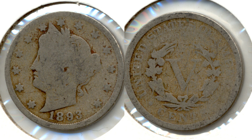 1893 Liberty Head Nickel Good-4 r