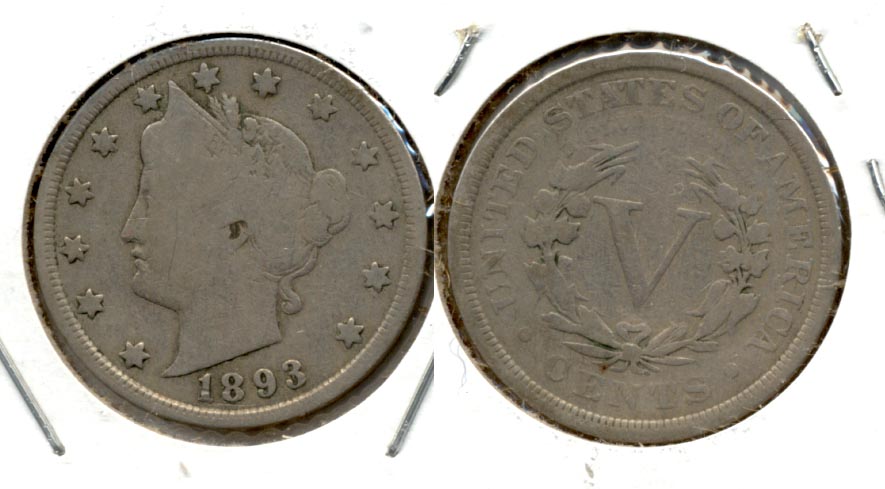 1893 Liberty Head Nickel VG-8 b