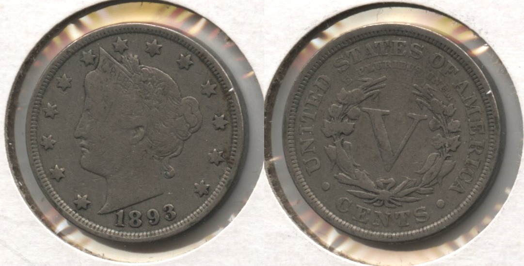 1893 Liberty Head Nickel VG-8 #e