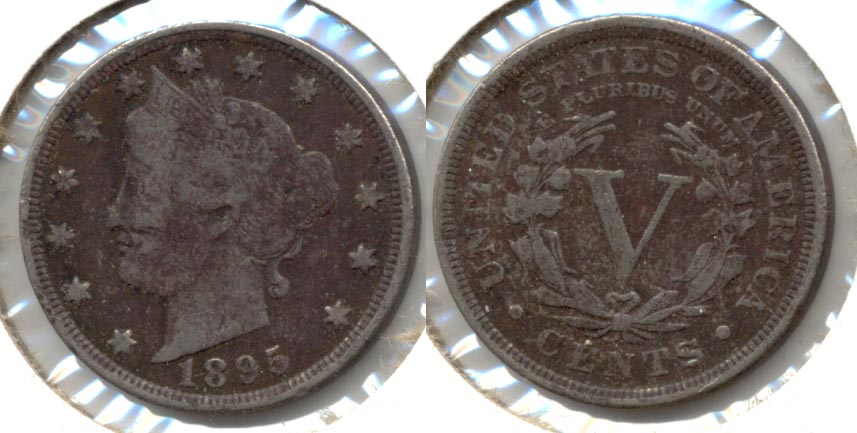 1895 Liberty Head Nickel VG-8 a Dark