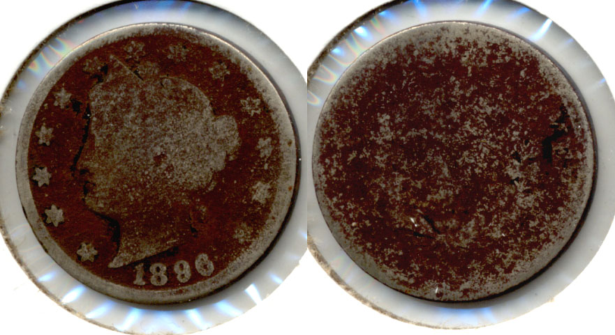 1896 Liberty Head Nickel AG-3 s Dark