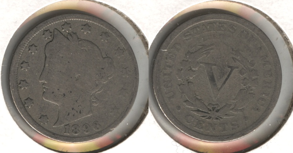 1896 Liberty Head Nickel Good-4 #au