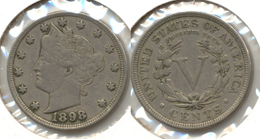 1898 Liberty Head Nickel VF-20