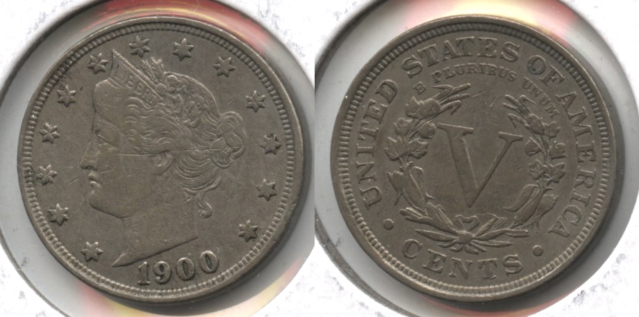 1900 Liberty Head Nickel VF-20 #a