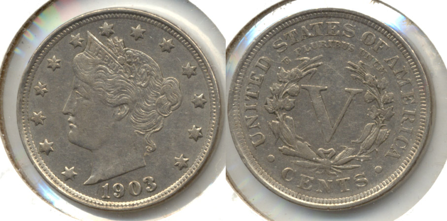 1903 Liberty Head Nickel AU-50