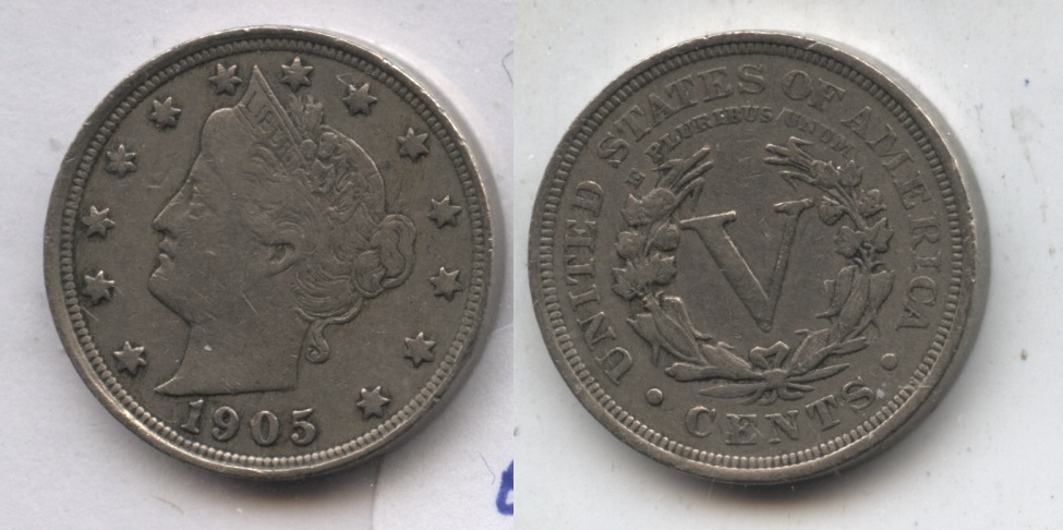 1905 Liberty Head Nickel VF-20 #b