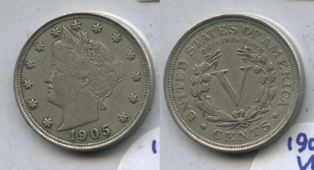 1905 Liberty Head Nickel VF-20 #c