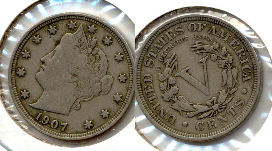 1907 Liberty Head Nickel VF-20