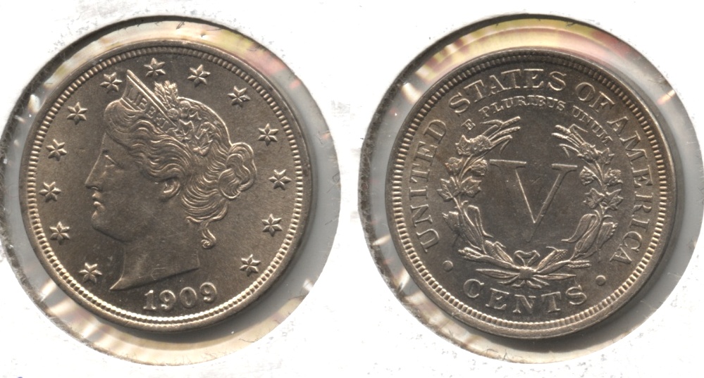 1909 Liberty Head Nickel MS-60