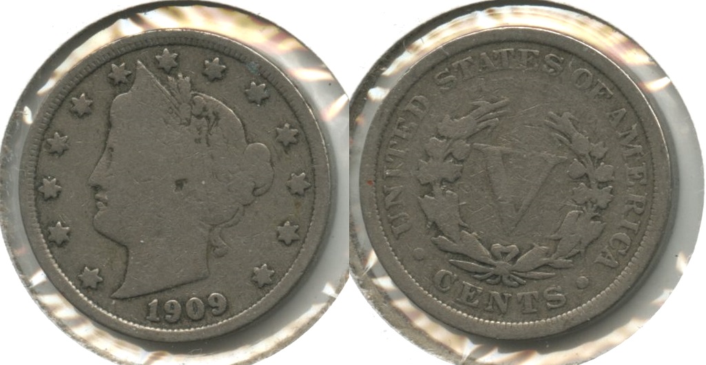 1909 Liberty Head Nickel VG-8