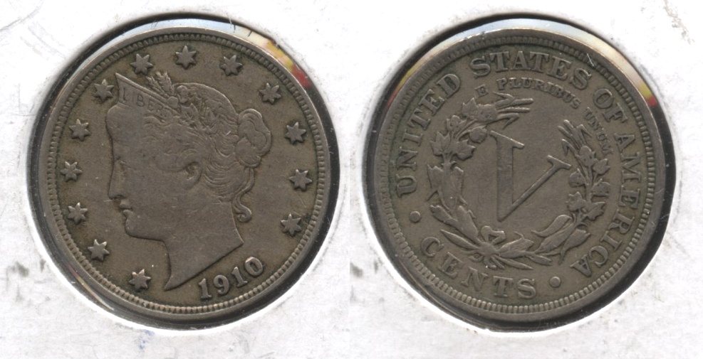 1910 Liberty Head Nickel VF-20 #b