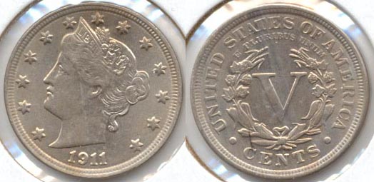 1911 Liberty Head Nickel MS-60