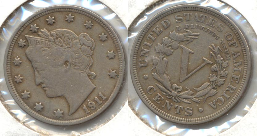 1911 Liberty Head Nickel VF-20