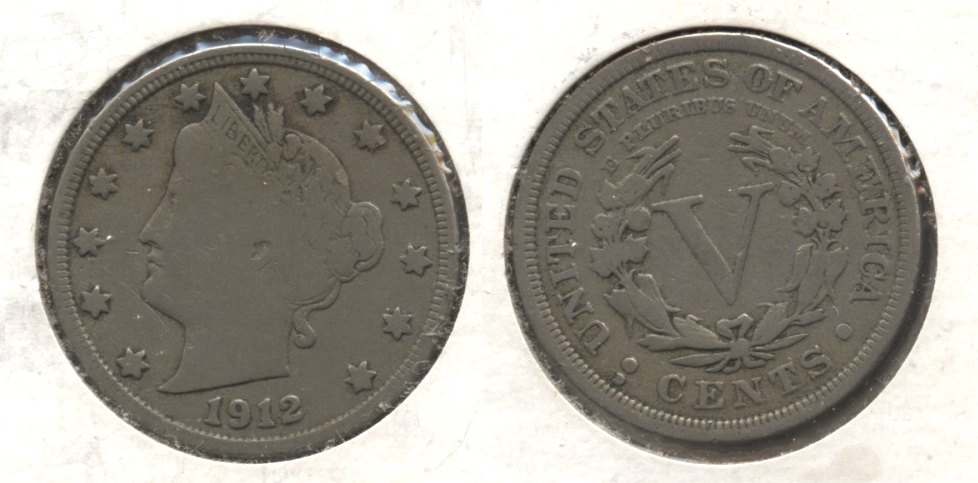 1912-D Liberty Head Nickel Fine-12 #d