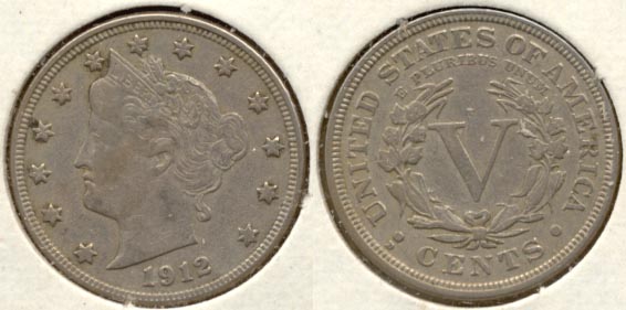 1912-D Liberty Head Nickel VF-20