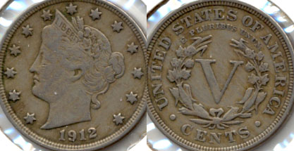 1912 Liberty Head Nickel Fine-12 d