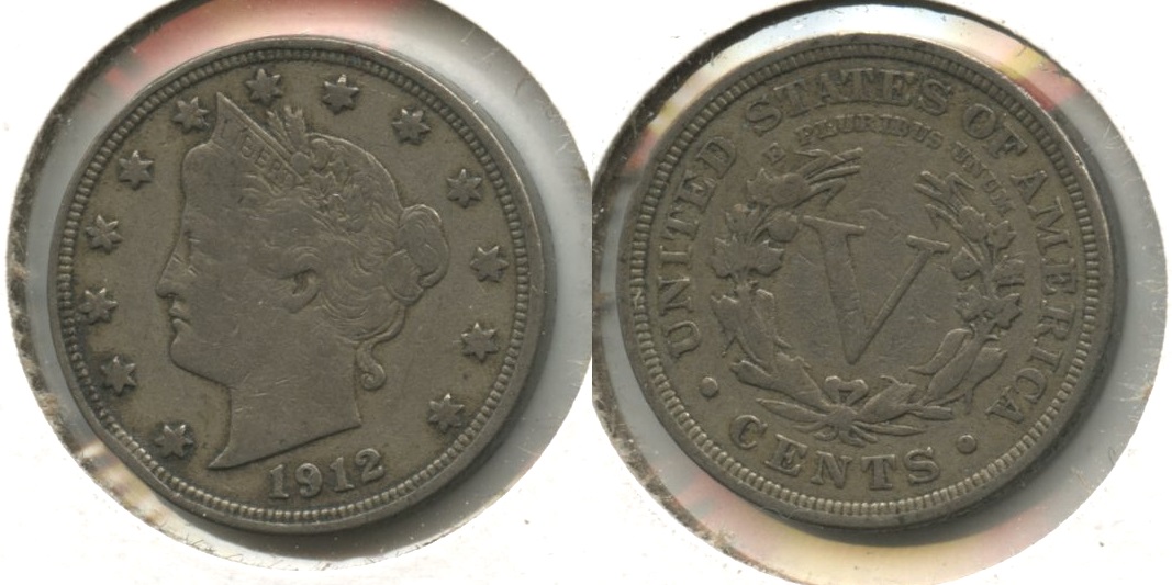 1912 Liberty Head Nickel Fine-12 #t