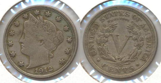 1912 Liberty Head Nickel VF-20