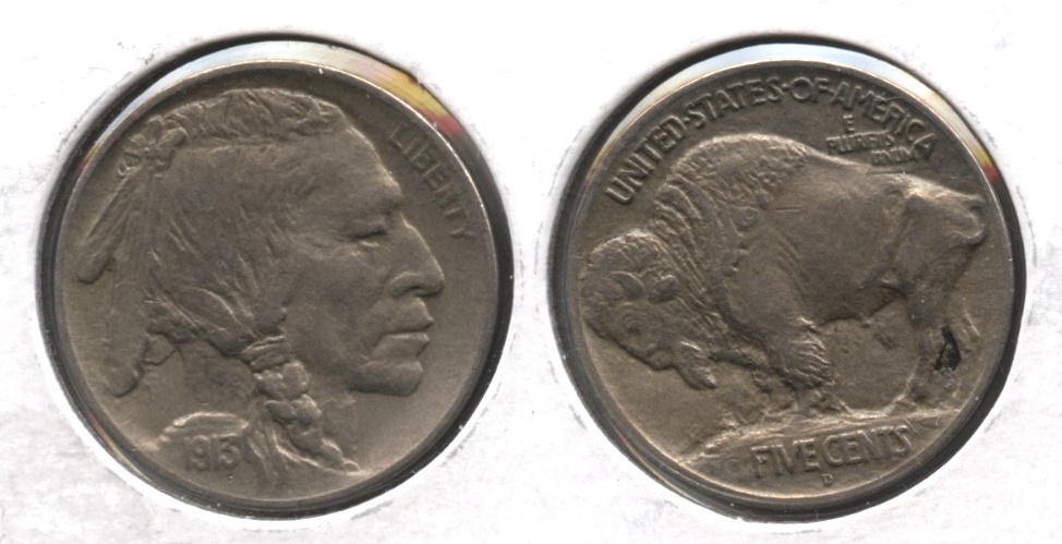 1913-D Type 1 Buffalo Nickel EF-40 #a