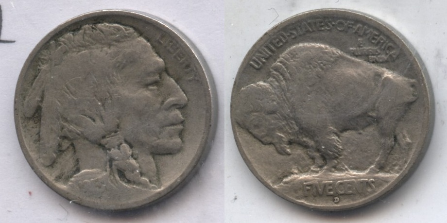 1913-D Type 1 Buffalo Nickel Fine-12 #a