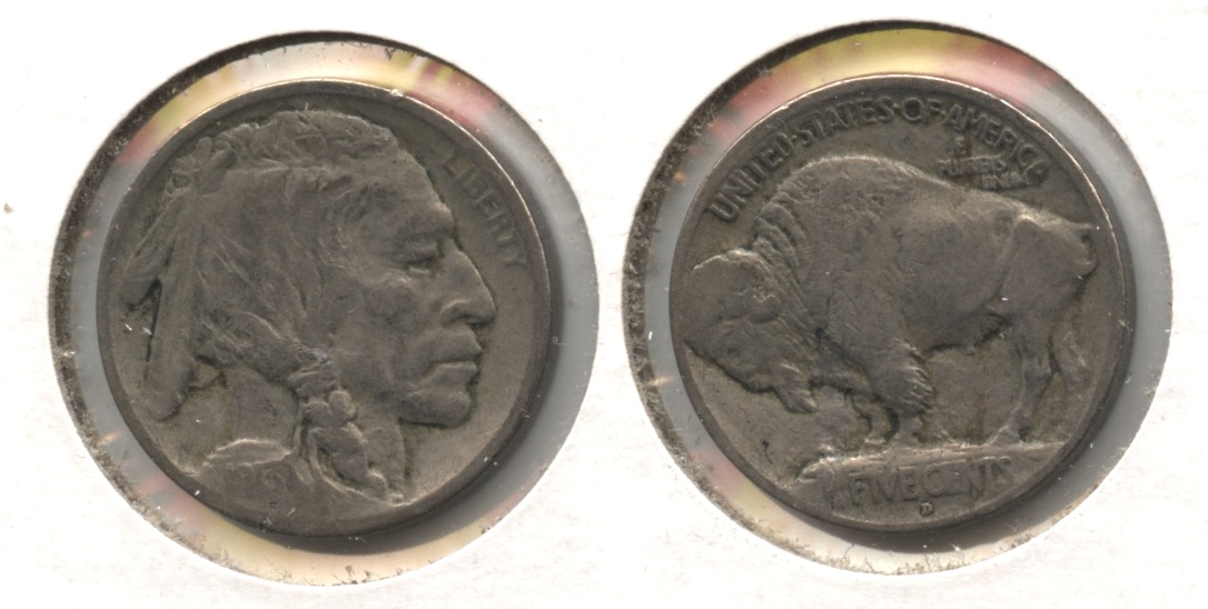 1913-D Type 1 Buffalo Nickel Fine-12 #d