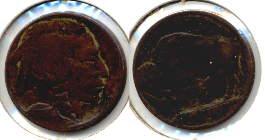 1913-D Type 1 Buffalo Nickel VG-8 a Dark