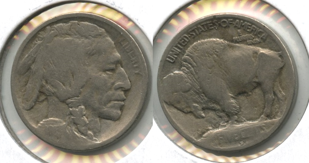 1913-D Type 1 Buffalo Nickel VG-8 #f